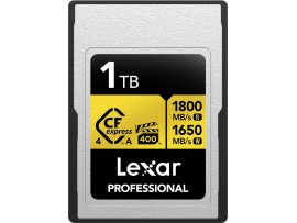 Lexar 1TB Professional Gold CFexpress 4.0 Type B Memory Card LEXAR LCXEXP4001T-RNENG